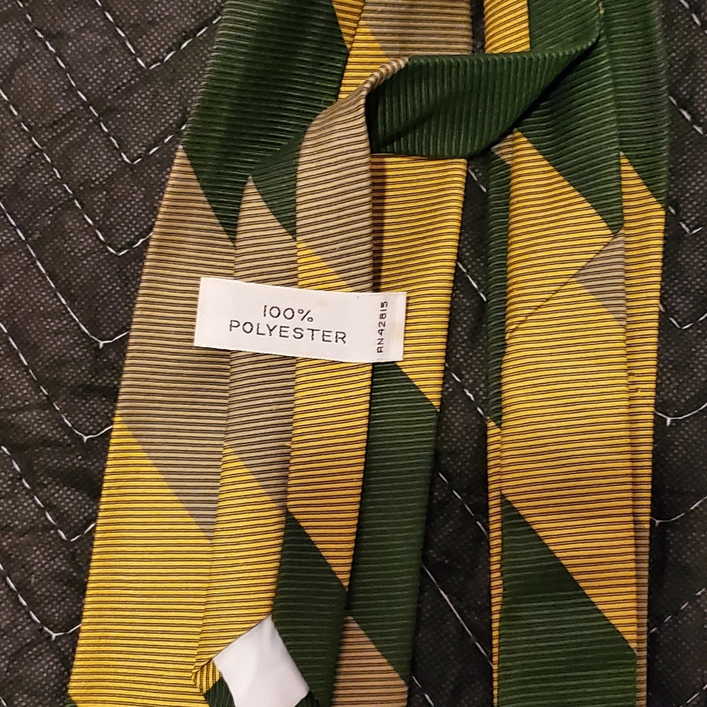 Vintage Handmade Men's Diagonal Stripe Tie